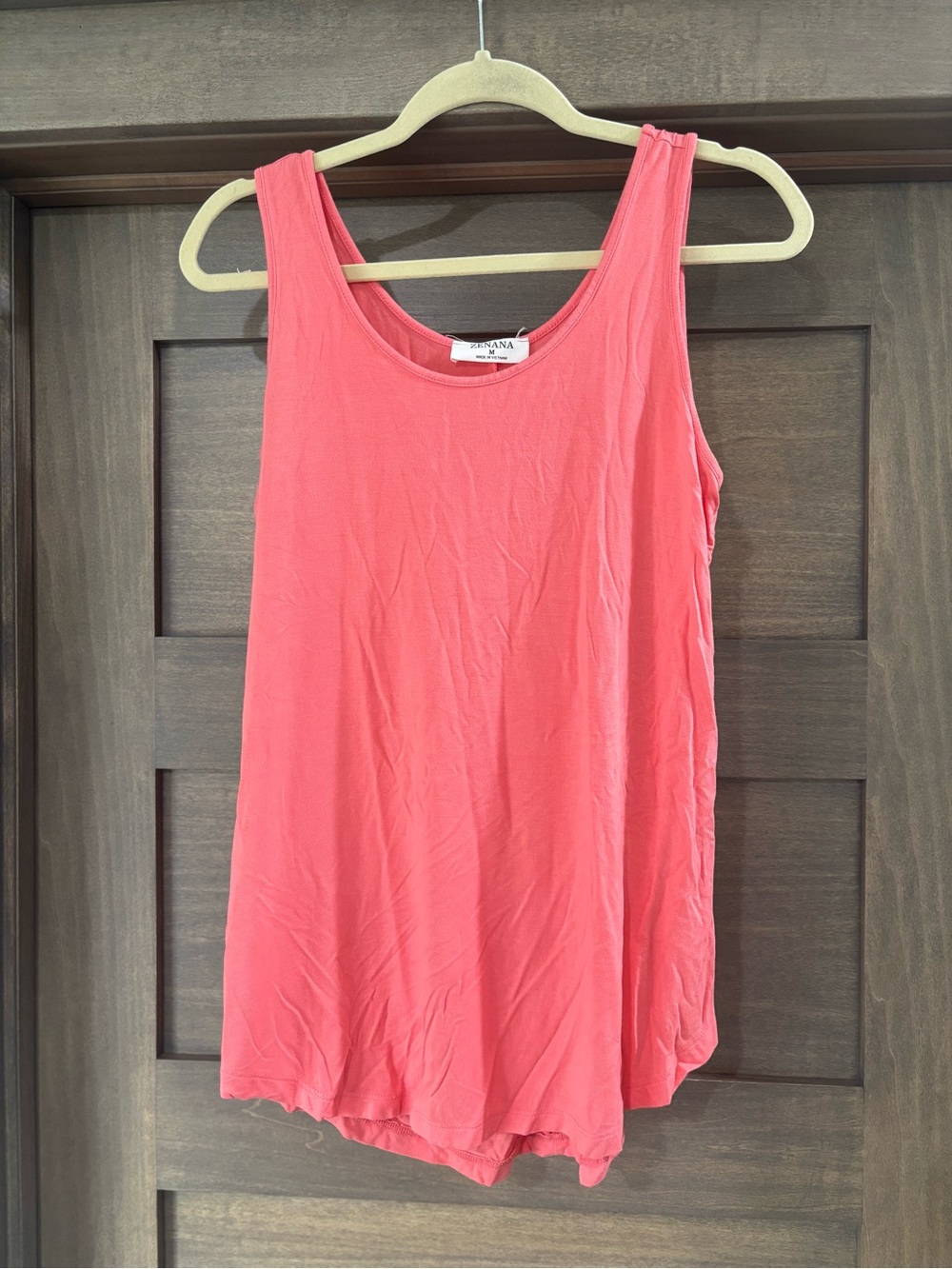 Zenana Outfitters Coral Scoop Neck Tank Top